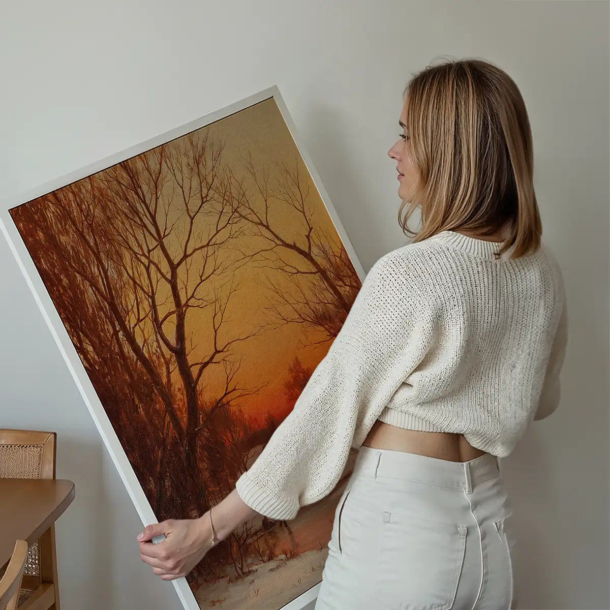 Sunset Woods and Pond by Bruce Crane Poster Print