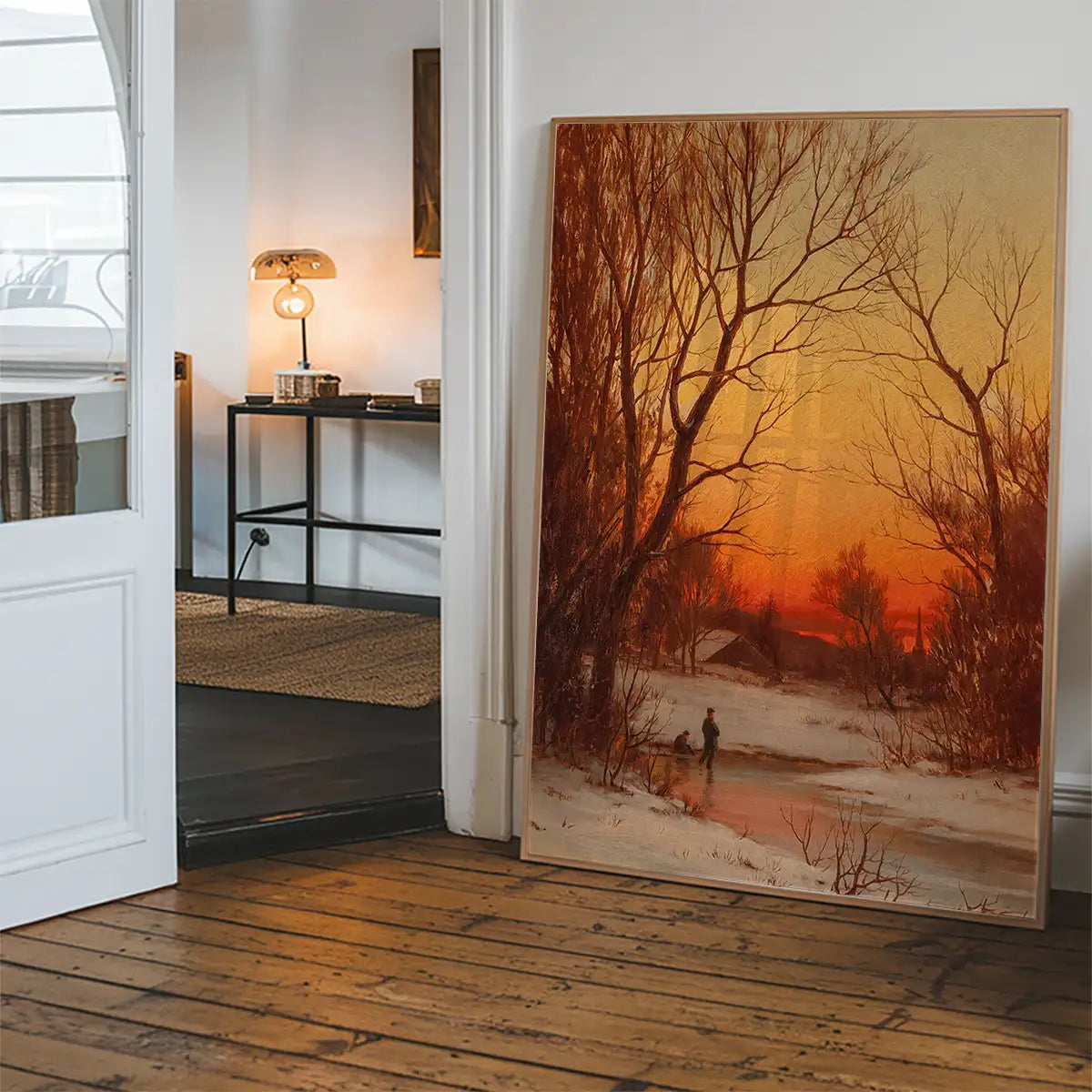 Sunset Woods and Pond by Bruce Crane Poster Print