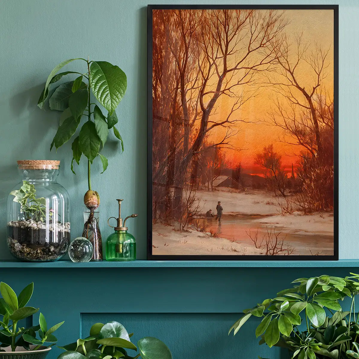 Sunset Woods and Pond by Bruce Crane Poster Print