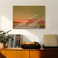 Sunset, Haywagon in the Distance Print by Martin Johnson Heade