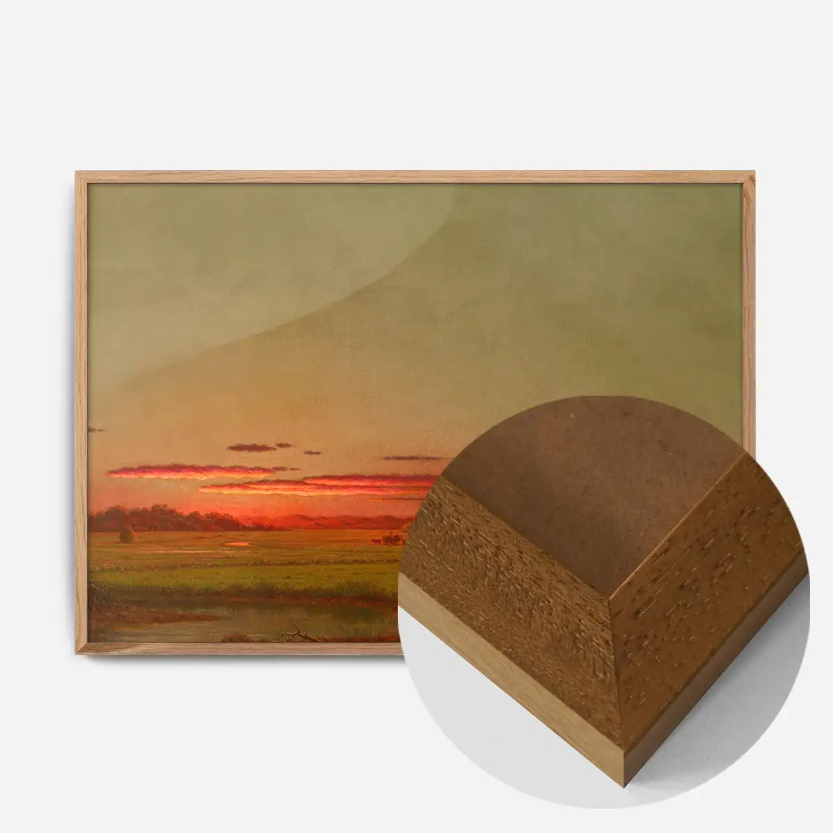 Sunset, Haywagon in the Distance Print by Martin Johnson Heade