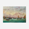 Tall masted steamer Print by Basilio Ivankovic
