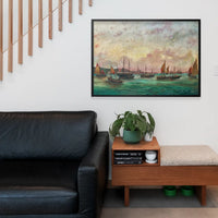 Tall masted steamer Print by Basilio Ivankovic