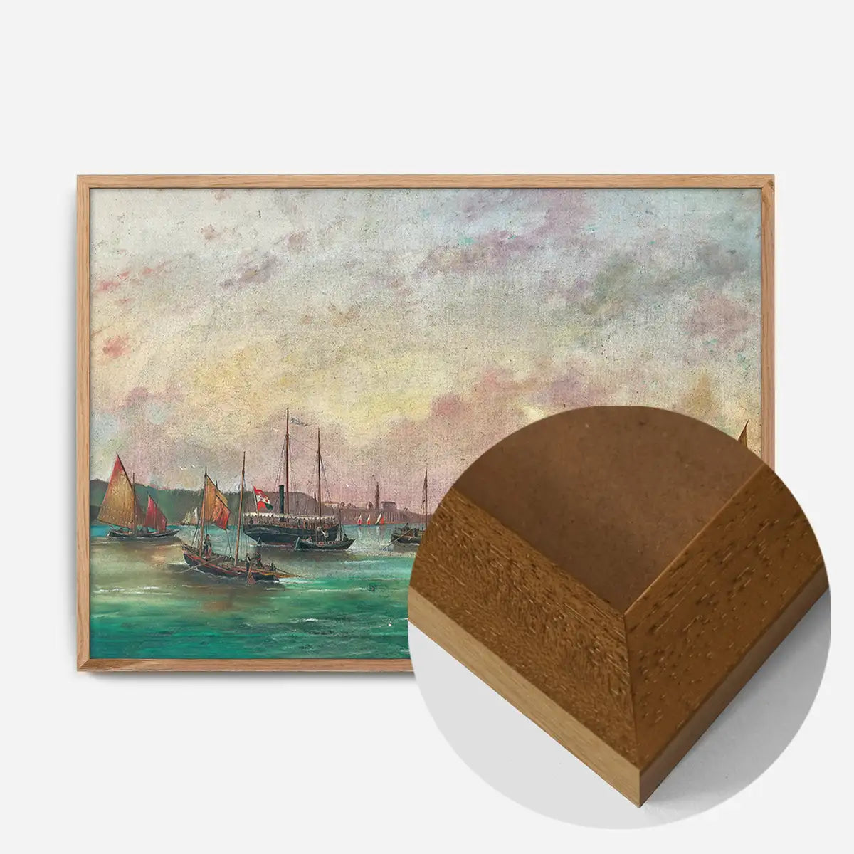 Tall masted steamer Print by Basilio Ivankovic