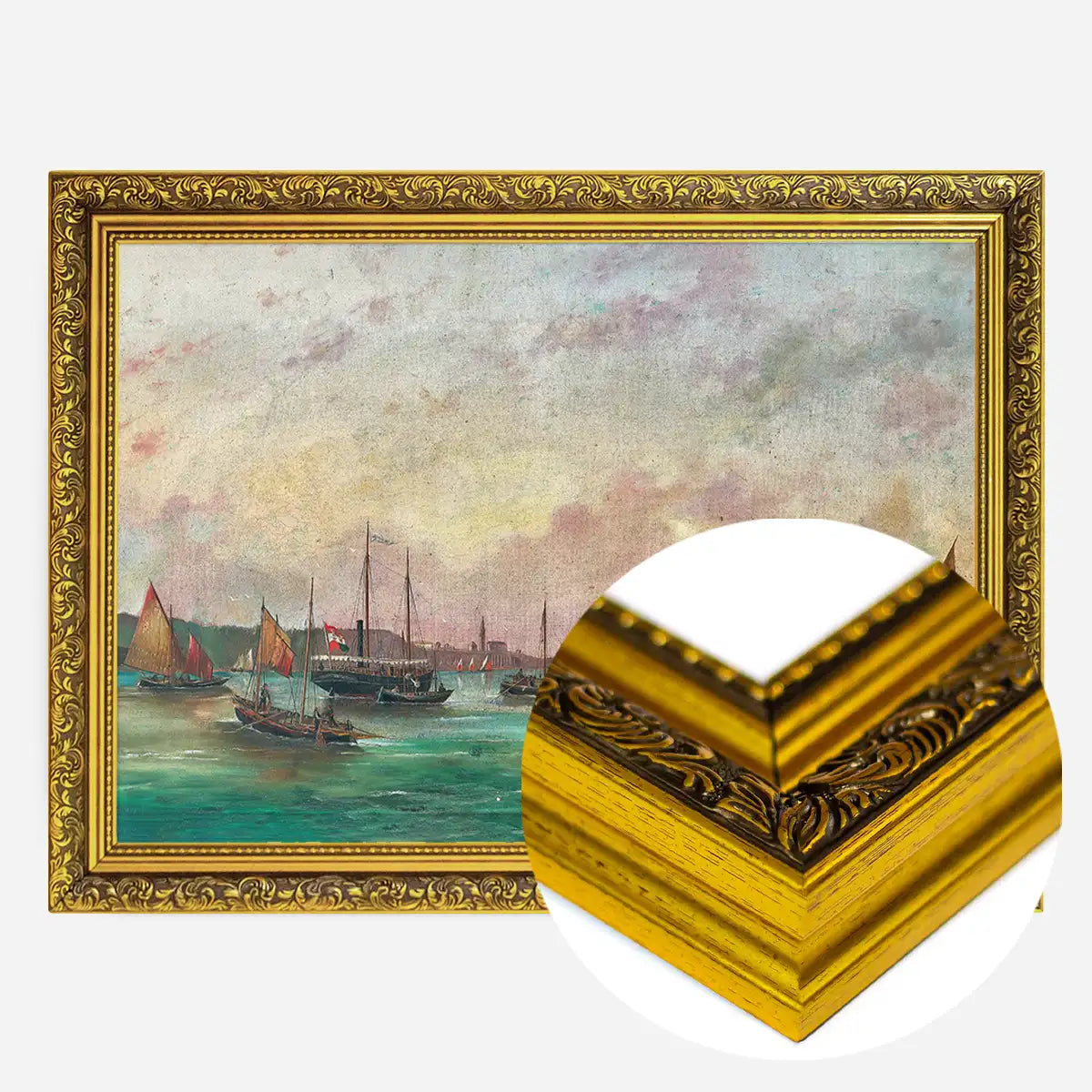 Tall masted steamer Print by Basilio Ivankovic