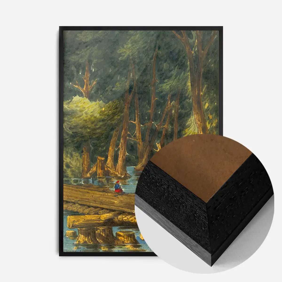 The Chickahominy – Alexanders Bridge by william McIlvaine Poster Print