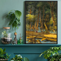 The Chickahominy – Alexanders Bridge by william McIlvaine Poster Print