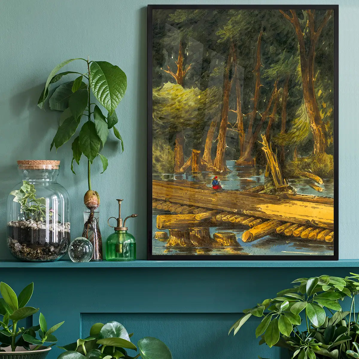 The Chickahominy – Alexanders Bridge by william McIlvaine Poster Print
