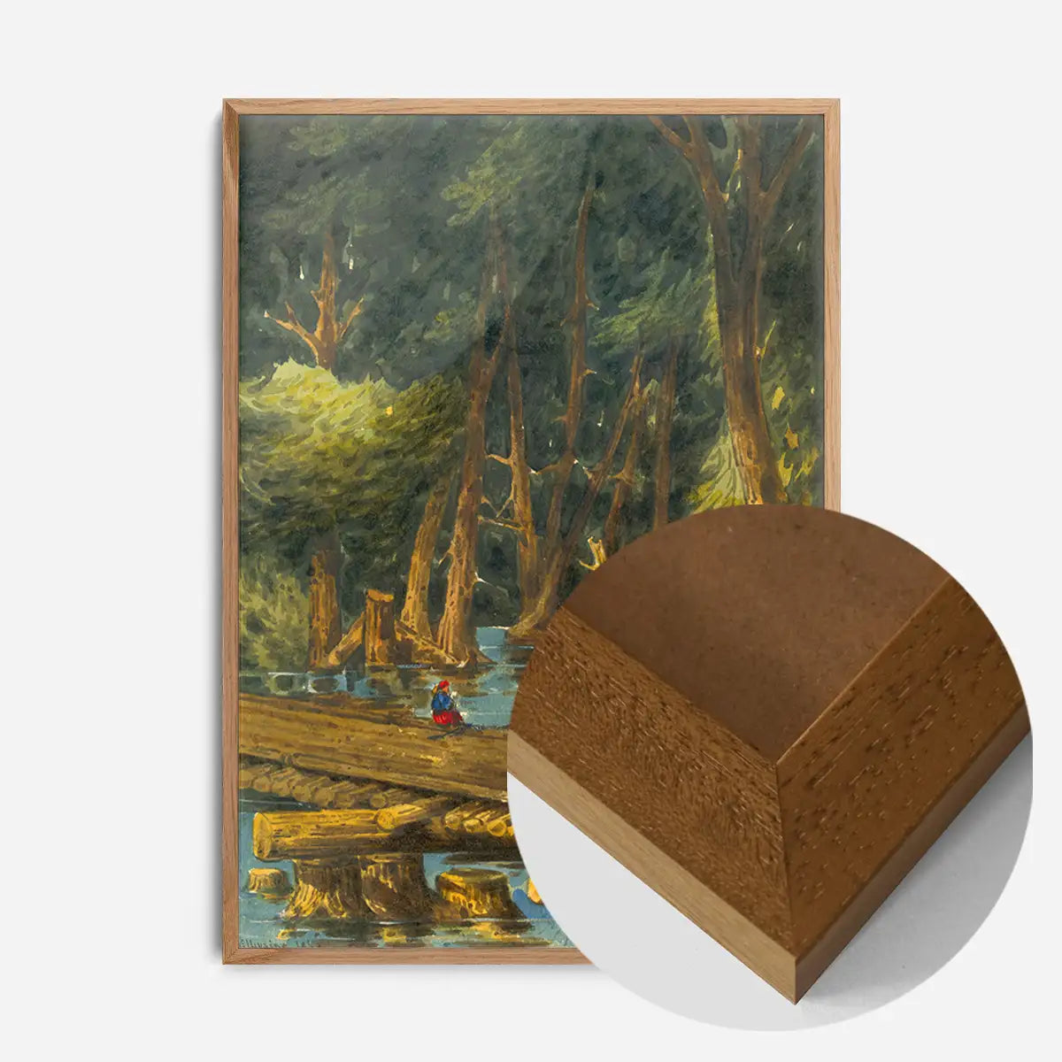 The Chickahominy – Alexanders Bridge by william McIlvaine Poster Print