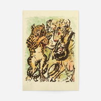 The ram Bokert and the tomcat Hinze by Lovis Corinth Poster Print