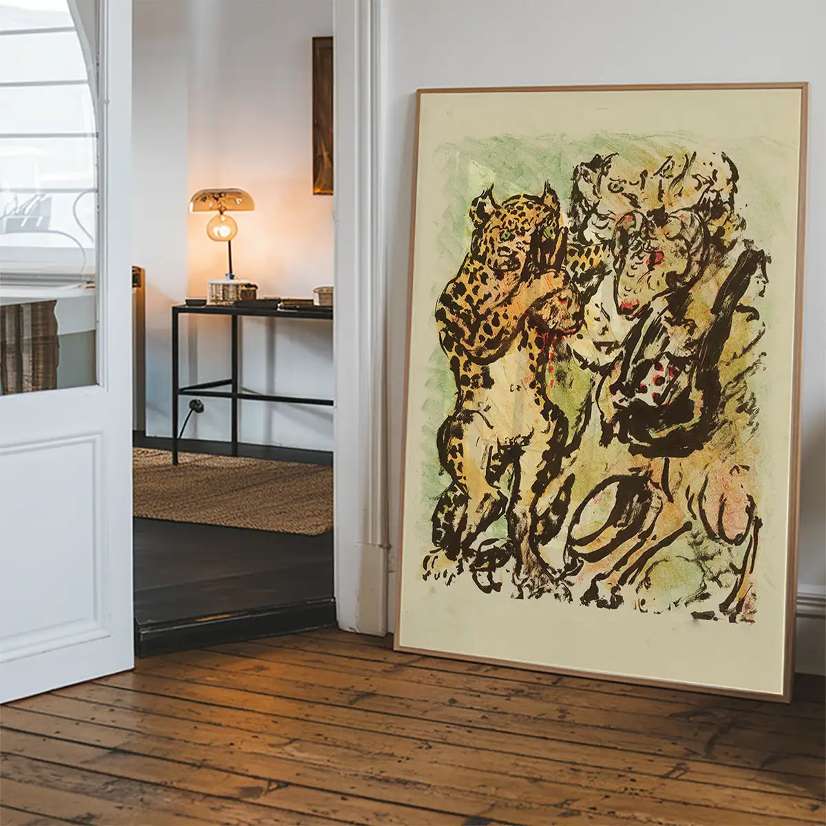 The ram Bokert and the tomcat Hinze by Lovis Corinth Poster Print