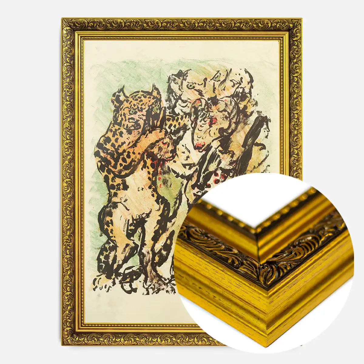The ram Bokert and the tomcat Hinze by Lovis Corinth Poster Print
