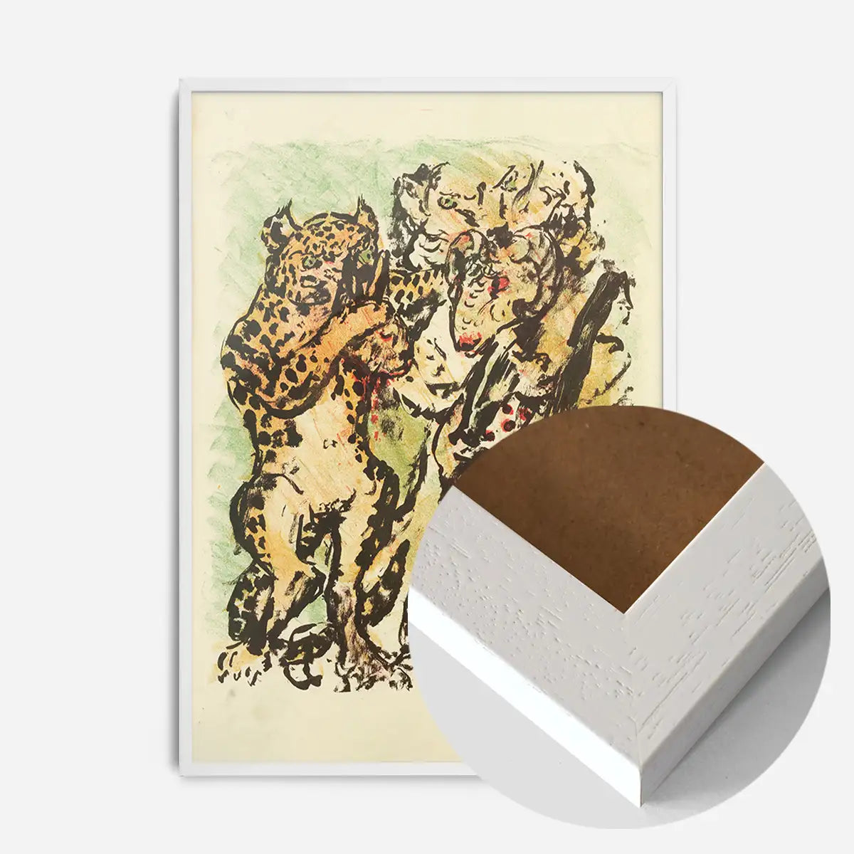 The ram Bokert and the tomcat Hinze by Lovis Corinth Poster Print