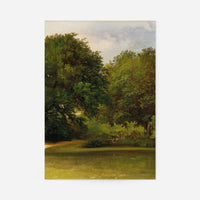 Trees in the park by Friedrich Loos Poster Print