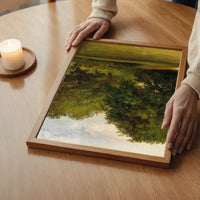 Trees in the park by Friedrich Loos Poster Print