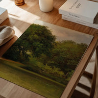 Trees in the park by Friedrich Loos Poster Print