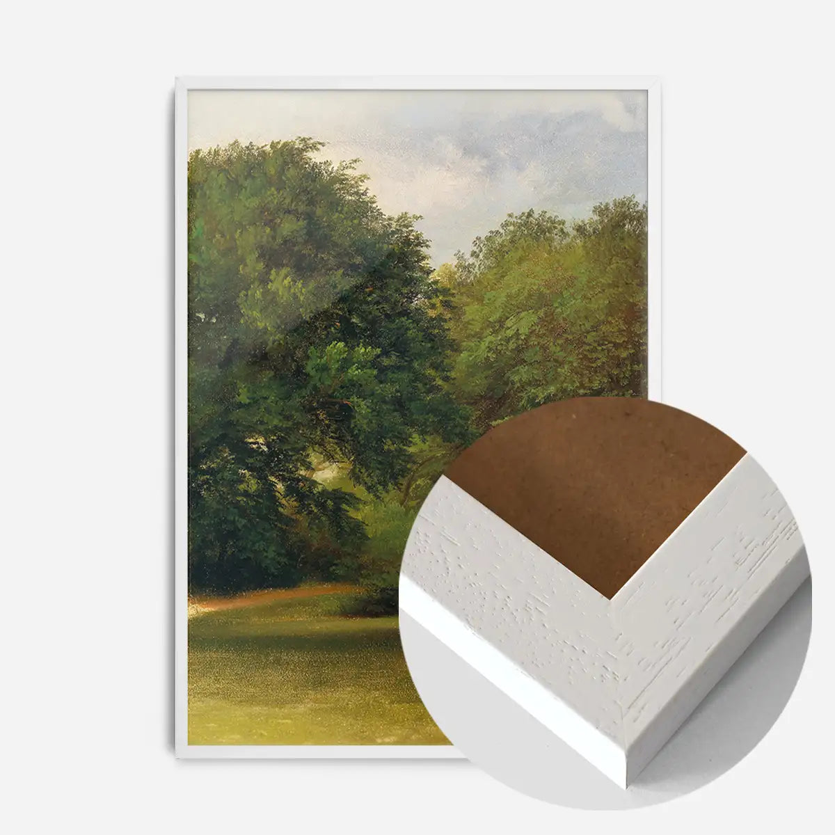 Trees in the park by Friedrich Loos Poster Print