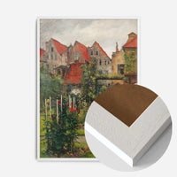 Urban garden in Lübeck by Hermann Linde Poster Print