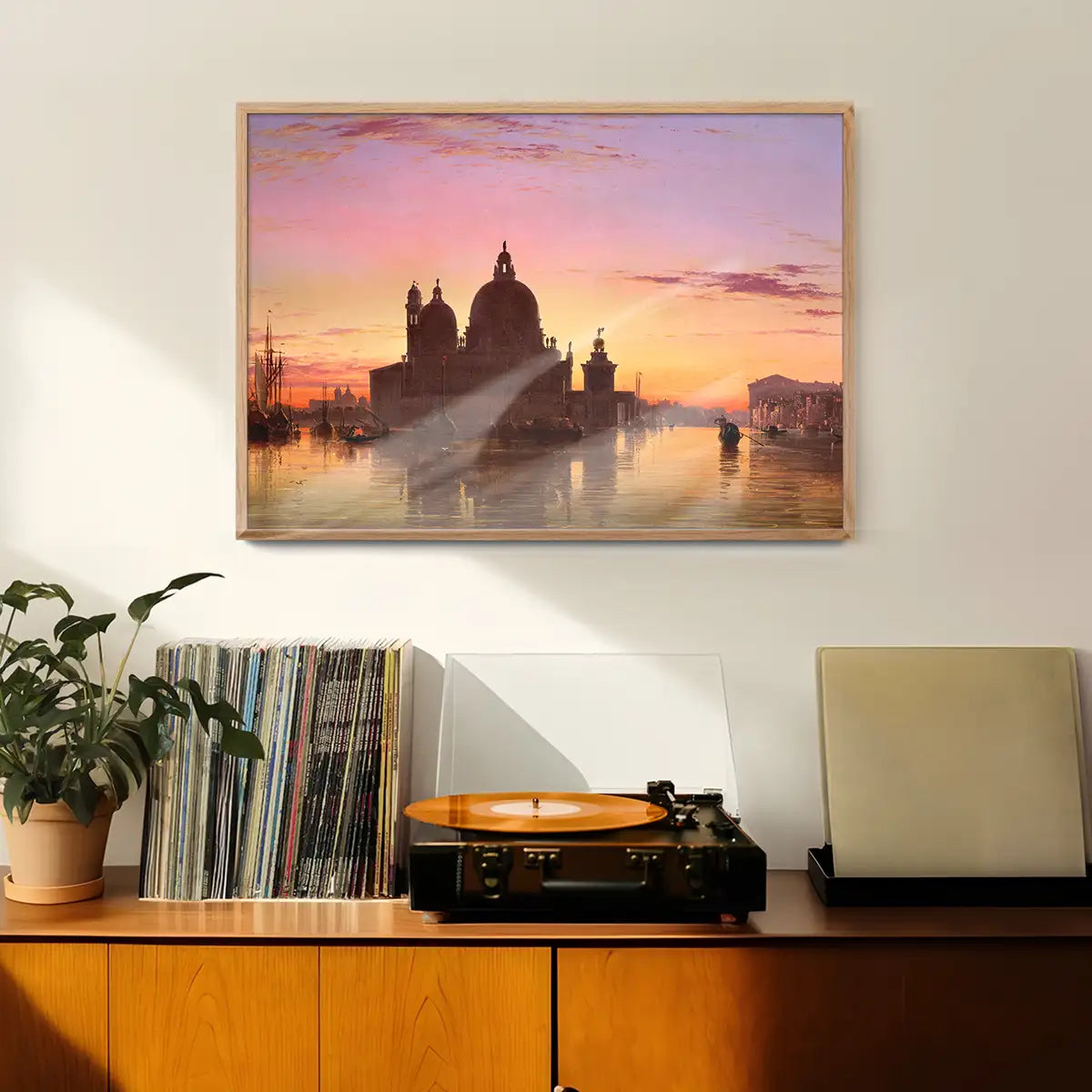 Venice Sunset Print by Edward William Cooke