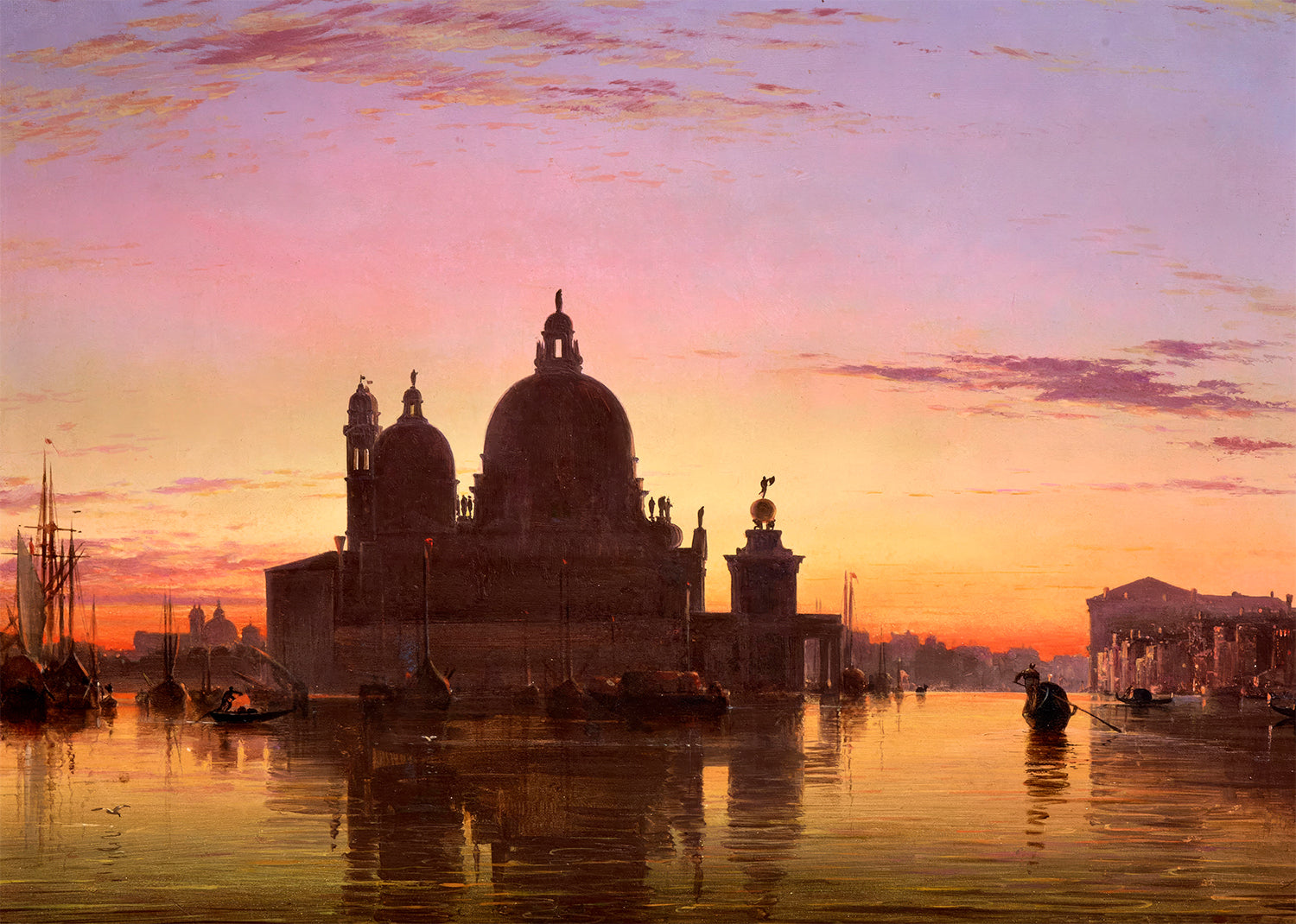 Venice Sunset Print by Edward William Cooke