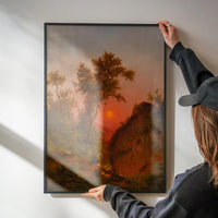 View from the Bluff sunset by Henry Ary Poster Print