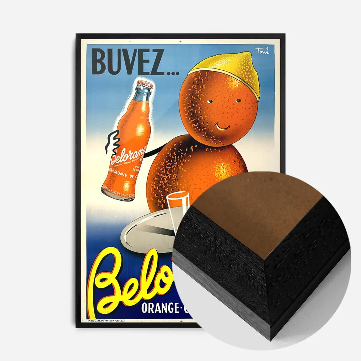 Vintage Belorange Orange Soda French Design Poster Print