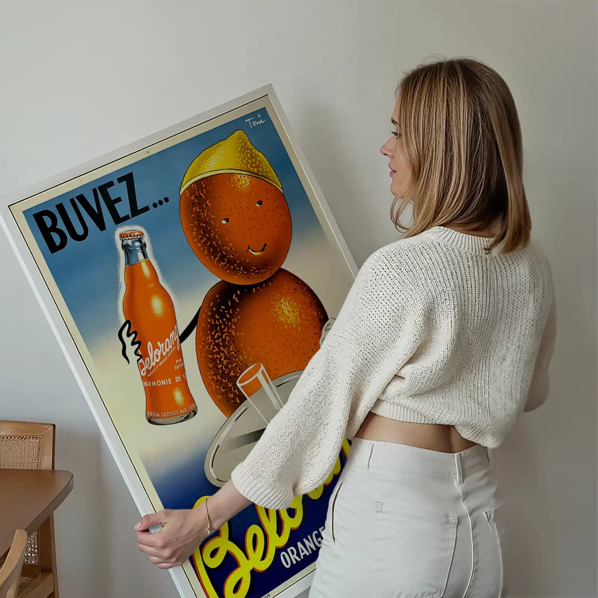 Vintage Belorange Orange Soda French Design Poster Print