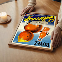 Vintage Belorange Orange Soda French Design Poster Print
