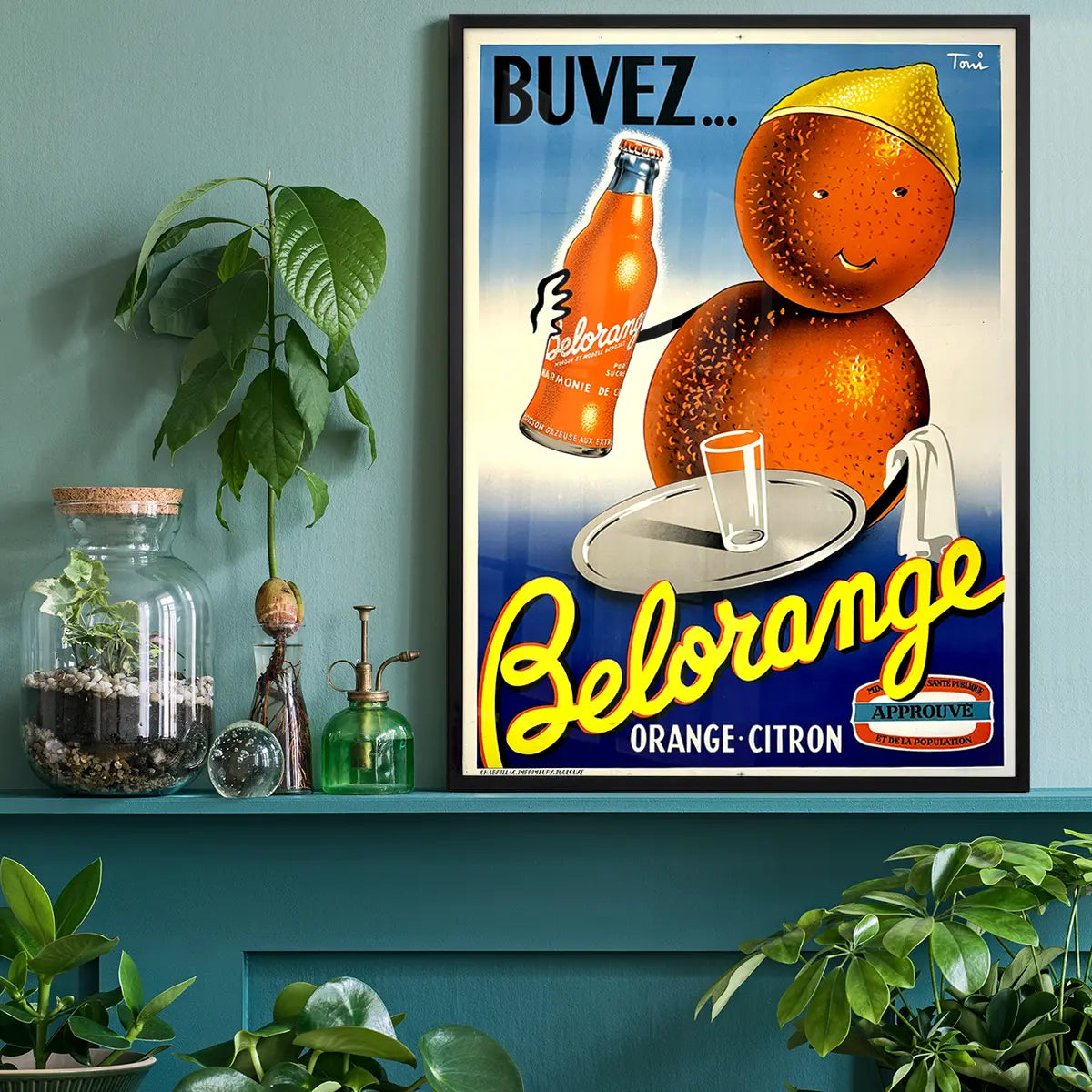 Vintage Belorange Orange Soda French Design Poster Print