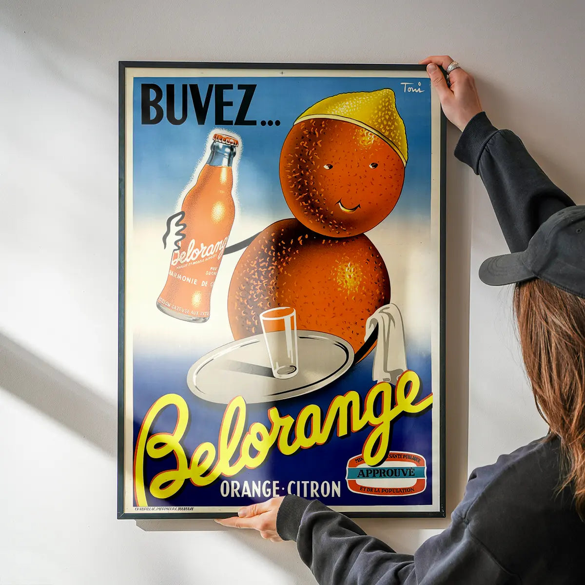 Vintage Belorange Orange Soda French Design Poster Print