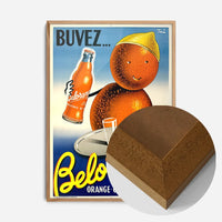 Vintage Belorange Orange Soda French Design Poster Print