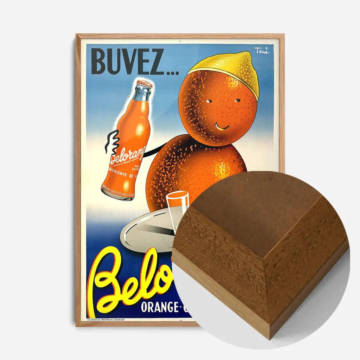 Vintage Belorange Orange Soda French Design Poster Print