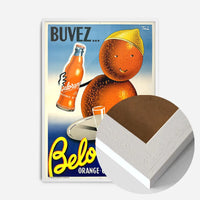 Vintage Belorange Orange Soda French Design Poster Print