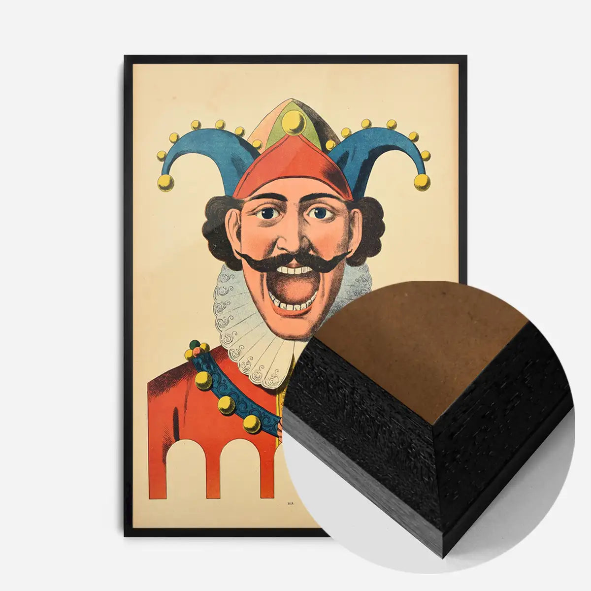 Vintage French Target Practice Poster Jester Print