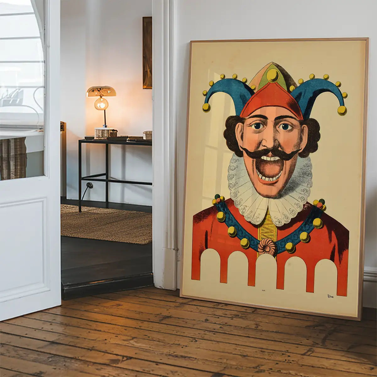 Vintage French Target Practice Poster Jester Print