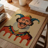 Vintage French Target Practice Poster Jester Print