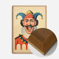 Vintage French Target Practice Poster Jester Print