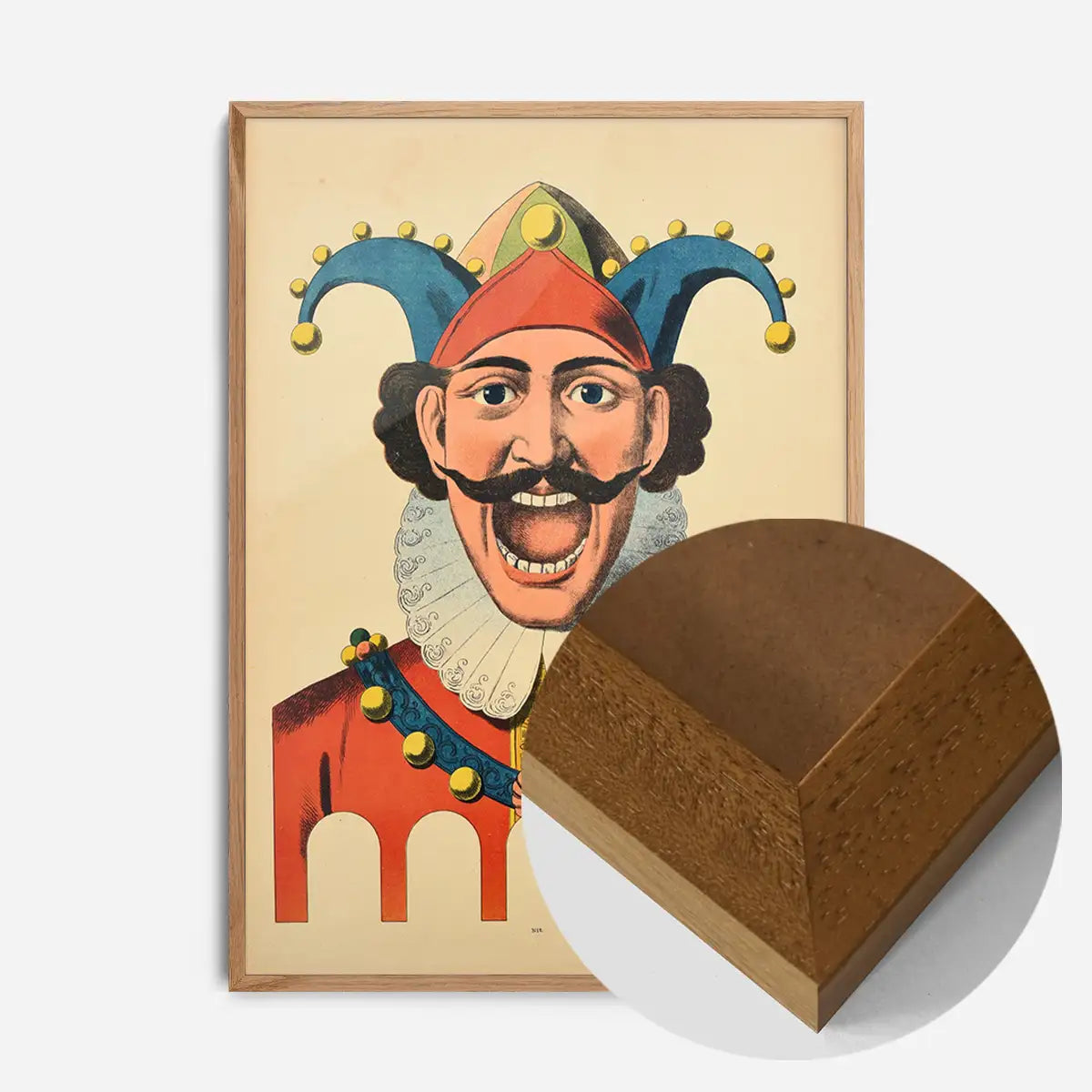 Vintage French Target Practice Poster Jester Print