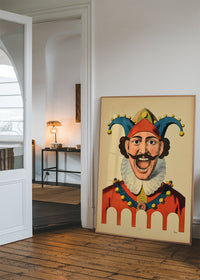 Vintage French Target Practice Poster Jester Print