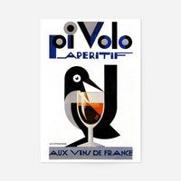 Pi Volo Aperetif French Design Poster Print