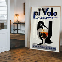 Pi Volo Aperetif French Design Poster Print