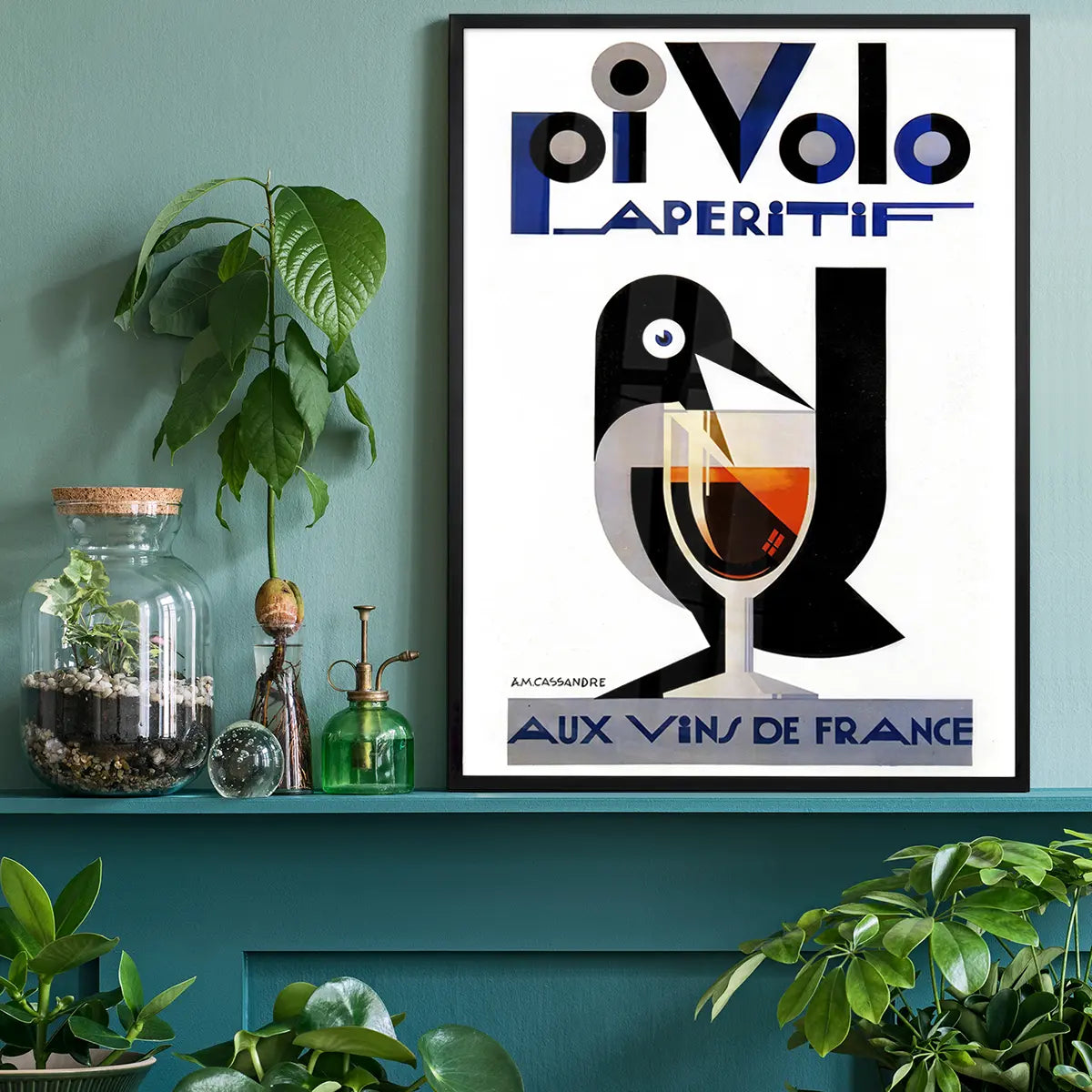 Pi Volo Aperetif French Design Poster Print