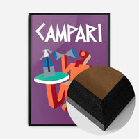 Purple Campari Design Poster Print