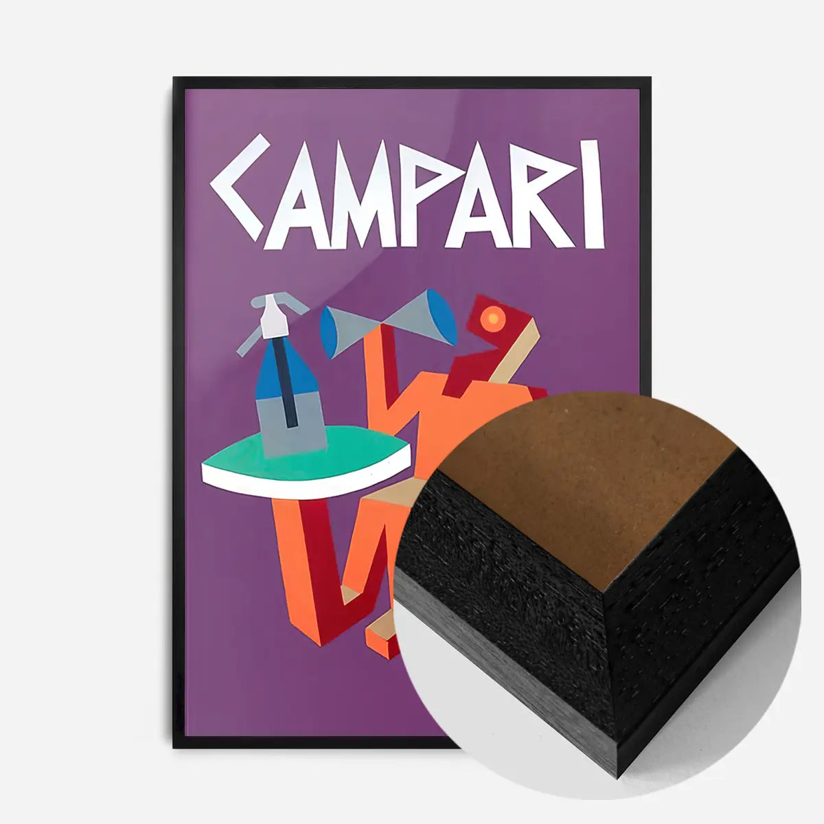 Purple Campari Design Poster Print