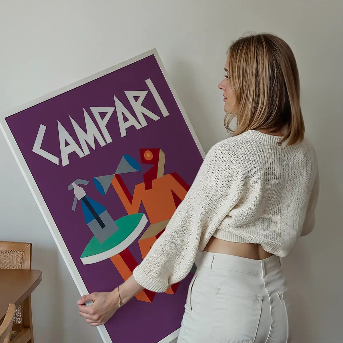 Purple Campari Design Poster Print