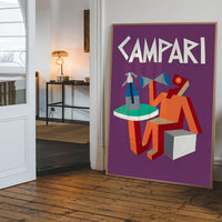 Purple Campari Design Poster Print