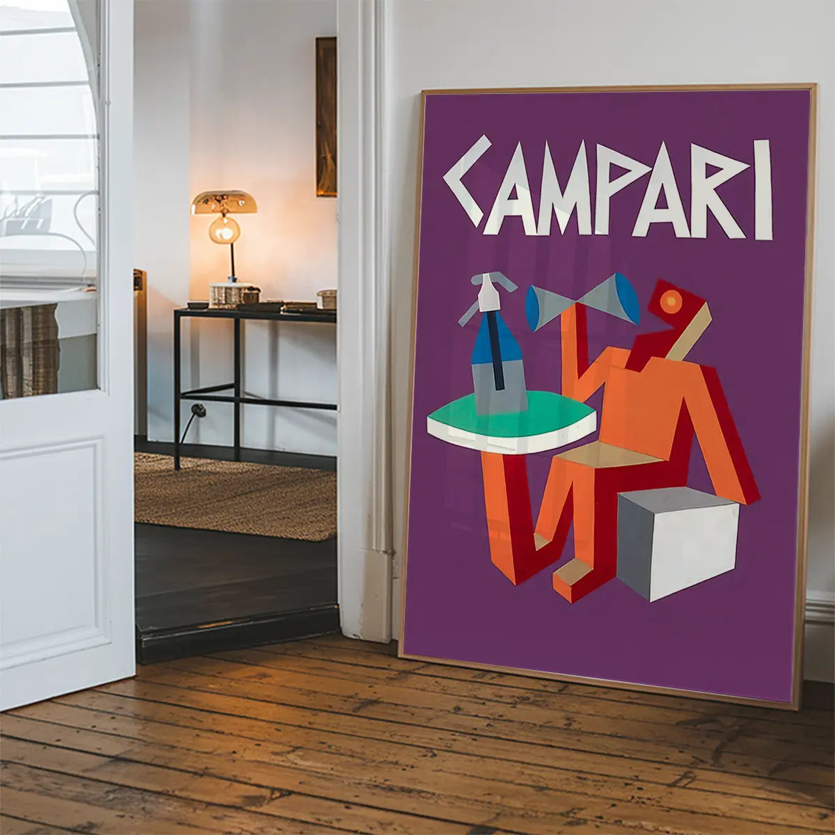 Purple Campari Design Poster Print