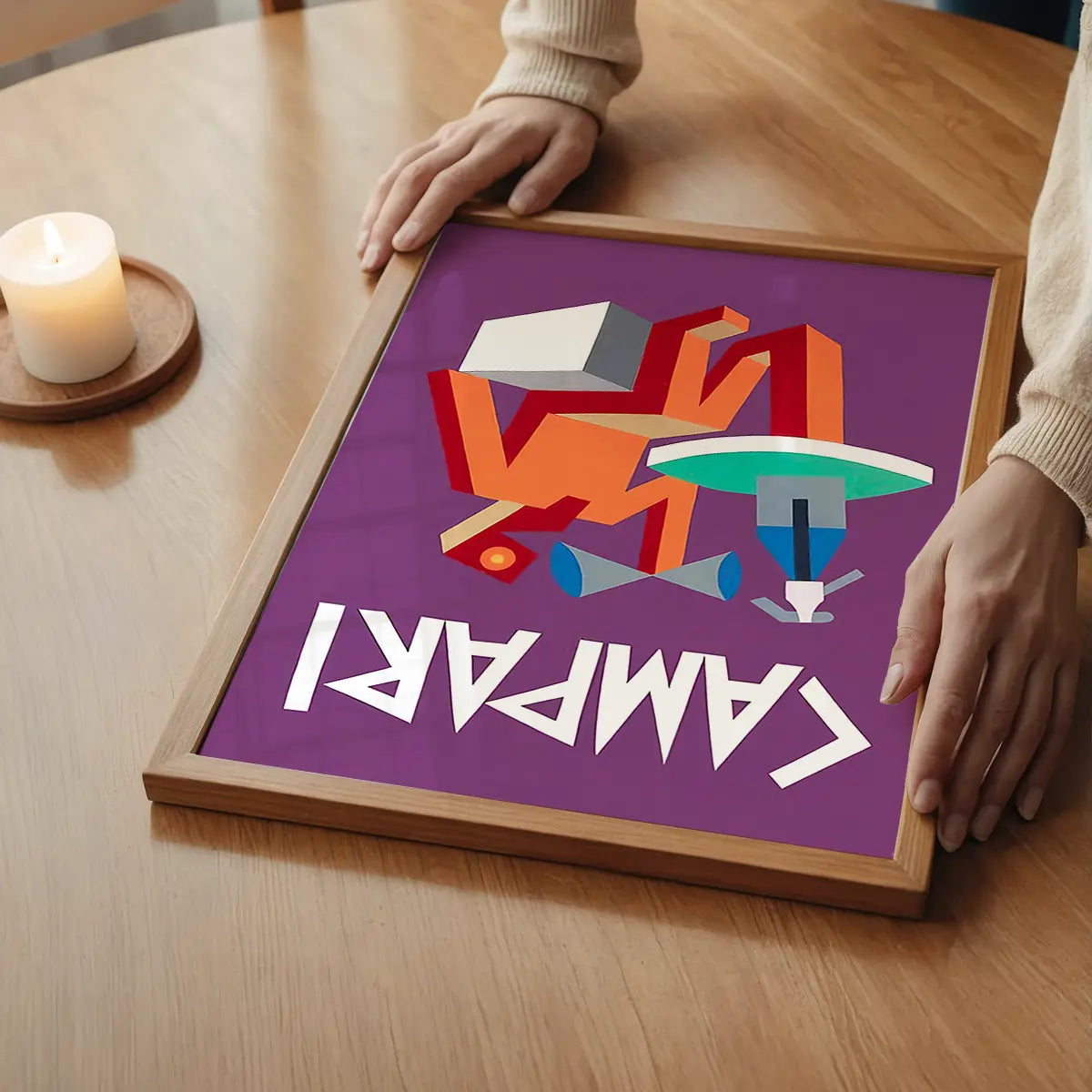 Purple Campari Design Poster Print