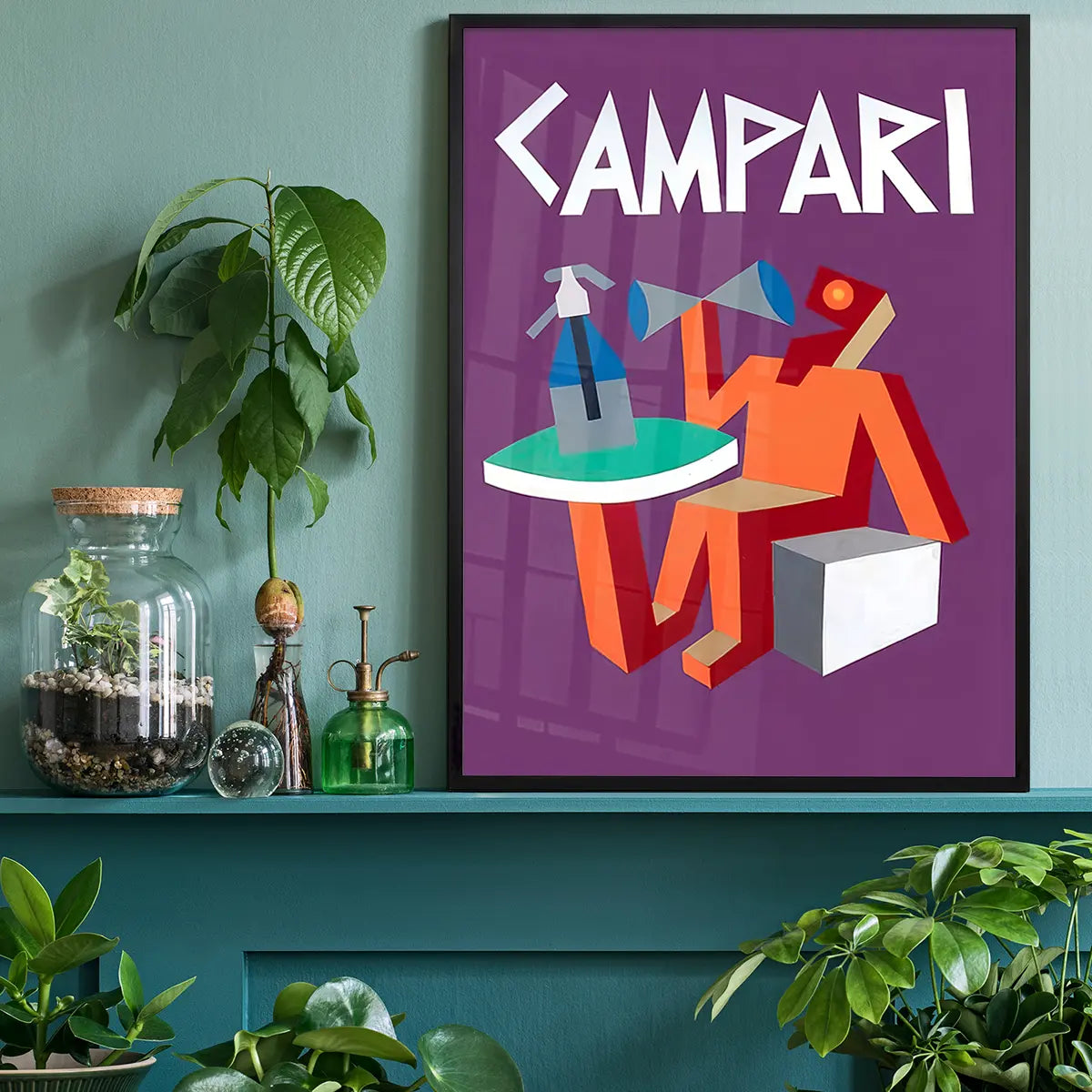 Purple Campari Design Poster Print