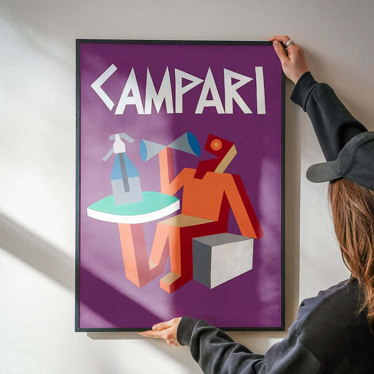 Purple Campari Design Poster Print